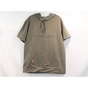 Echelon Sweatshirt Hoodie Mens size XL Army Green Graphic Logo Pocket Pullover